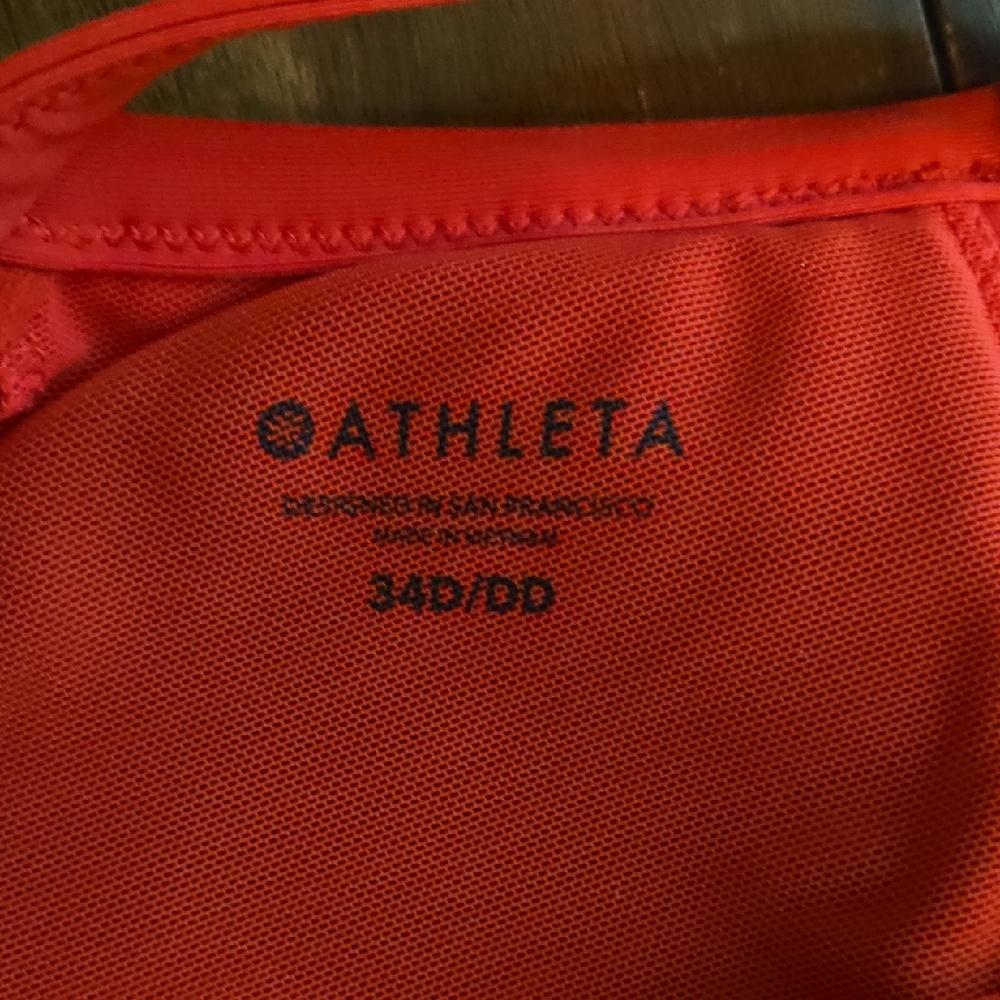 Athleta Bold Red Swin Top